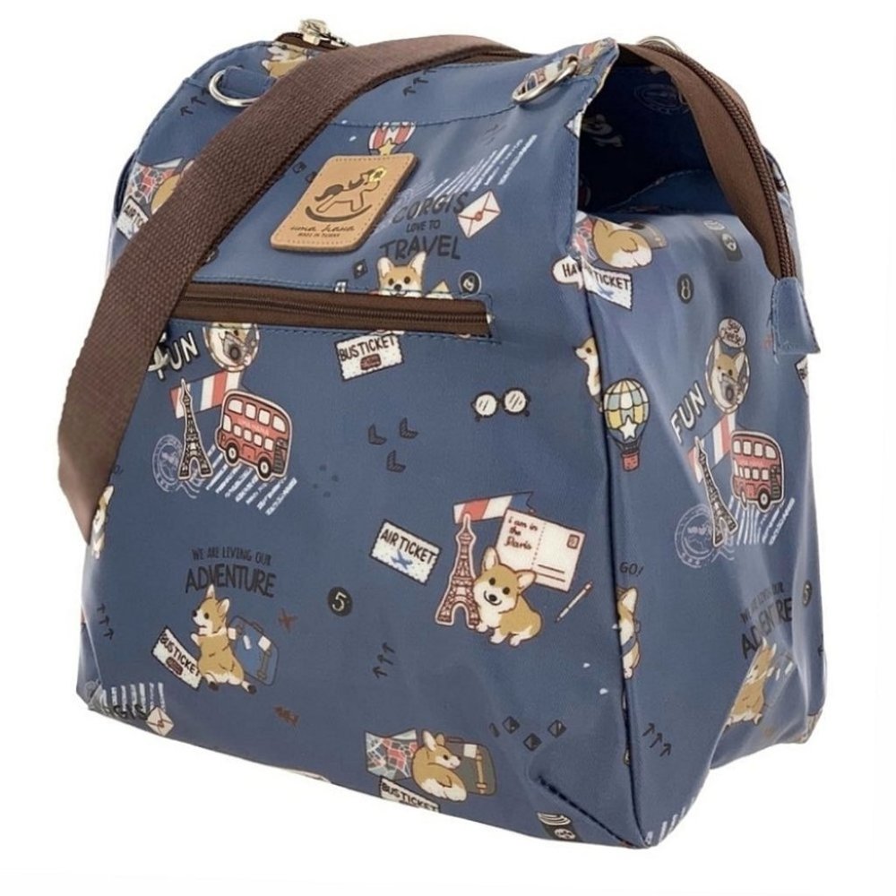 Waterproof Corgi Shoulder Crossbody Backpack Bag - Picture 1 of 14